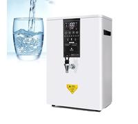 3000W Commercial Automatic Water Heater, 50L Instant Hot Water Dispenser with LED Intelligent Control Panel, Wall-Mounted Electric Water Boiler for Restaurant, Office, Hotel (80L,White)