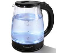 3000W Electric Kettle, 1.8L Large Capacity Electric Tea Kettle, features automatic shut-off, boil-dry protection, 360° swivel storage base, 304 stainless steel bottom, BPA-free, borosilicate glass