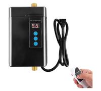 3000W Electric Tankless Instant Hot Water Heater Under Sink with Remote Control for Home Kitchen Bathroom (B-Black) Compact and Durable