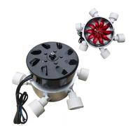 3000W Hydraulic Turbine Generator, 6-Tube High Power Hydro Water Turbine 110V/220V For Home Use, Aluminum Alloy Housing With Pure Copper Coil, Vertical Drop 15M+(220v)