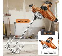3000W Industrial Grade Mixer 220V 6 Speed Handheld Paint Putty Powder Cement Plaster Mortar Coating Mixer with Rod or No Rod 3000W 60MM Rod