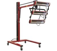 3000W Infrared Panel Dryer - 3 x Shortwave Infrared Lamps - Height Adjustable