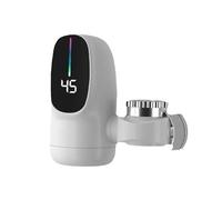 3000W Instant Electric Water Heater for Rapid Heating Kitchen Bathroom Basin Faucet Tankless(White)