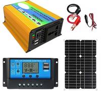3000W Off-Grid Solar Panel Kit with 18W Waterproof Solar Panel, 30A Charge Controller, Dual Ports LCD Display for Home