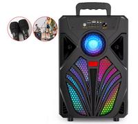 3000W Portable Bluetooth Speaker Sub Woofer Heavy Bass Sound System Party & Mic