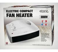 Daewoo 3KW Portable Fan Heater, White