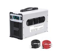 3000W Power Inverter 72V DC to 110V AC Converter with 5 AC Outlets Dual Fans Radiating for RV, Camp, Boat and Home Emergency Portable Pure Sine Wave Inverter,72V to 110V