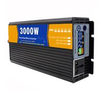 3000W Pure Sine Wave Inverter, 12V to 220V AC Converter, High Efficiency 4000W Peak, Ideal for Off-Grid, RV, Truck, Boat, Camping & Home Use