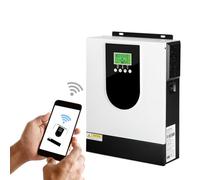 3000W Solar Hybrid Inverter DC24V to AC230V Off Grid Pure Sine Wave Inverter with 80A MPPT Solar Controller for Utility/Generator/Solar Charging