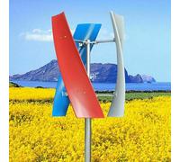 3000W Vertical Axis Wind Turbine Generator with MPPT Controller, Hybrid Wind Solar System for Boats & Street Lighting, 48V Renewable Energy Solution
