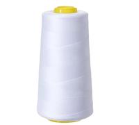 3000Yard Pure White Sewing Thread,Polyester Sewing Machine Thread for Overlocker Knitting Polyester Embroidery Threads