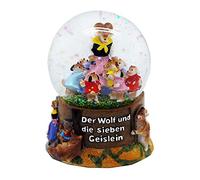 30039 Fairy Snow Globe The Wolf & Die 7 Geislein 65 mm