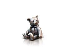 3004 Monty Teddy Bear Solid Bronze Miniature Sculpture Figure - Height 3.5 cm