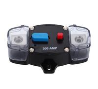 300a Auto Reset Circuit Breaker Switch for Rv Boat Audio Systems | 12-48v Protection, Plastic Metal Build, Terminal Covers, for Engine Bay Installs and Dc Inverters