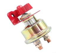 300A for battery Disconnect Switch, Copper Power Isolator with Rotating Button for Construction Machinery and Excavators, Red GG-0449