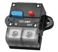 300A Fuse Holders Inverter Circuit Breaker Car Audio Solar Energy Inline Circuit Breaker Fuse Inverter With Waterproof Cover for Motor Auto Car Marine Boat