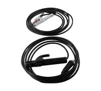 300a Ground Earth Clamp Welder Cable for MMA Welding Inverter Machine Copper Abs Heat Resistant Antislip Handle 10/16/23 Inch(16feet/5m)