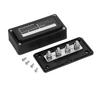 300A High Current M8 Screw Hole Busbar 48V Busbar Automotive and Marine Wire Harness Terminal Block Flame Retardant Material For Batteries Marine Automotive RV and Truc (Black)