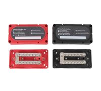 300A Marine Bus Bar Power Distribution Block Module Power Distribution Block Module Power Distribution Block, 48V DC 6 Components, M6 Terminal Stud 12-48V for Automotive Truck