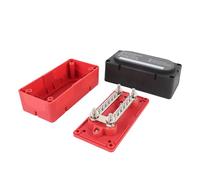 300A Marine Busbar Power Distribution Block, Module Busbar Design with M6 Terminal Bolts, Nylon and Fiberglass Base, DC 48V 300A for Car Truck, Default