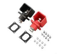 300A Terminal Block for High Current Battery Connector, Copper Lithium Battery Terminal, Energy Storage Terminal Block, Nickel Plated, IP67 Rated, Flame Retardant PA66, M10 Wire Core, DC500V