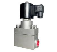 300bar 30MPa 2 Way Water Solenoid Valve 1/2 inch DC24V Orifice 15mm SS304 DN15 Normally Close M22*1.5(45659,NPT-AC120V-NO)