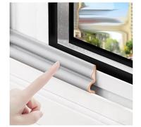 300cm/118 Inch Window Draft Excluder Self-Adhesive Draught Excluder for Windows, Foam Tape Insect Proof Soundproof Insulation Seal Strip for Window and Door (Wave-Shaped)