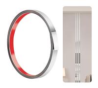 300cm-1cm Stainless Steel Mirror Trim, Tile Edging Trim, Edging Strip for Fireplace, Mirror Frame, Wall, Car and Furniture(Silver)