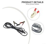 300cm Clip Cable with Male to Male DC Connectors for 12V 24V Battery Testing, Solar Panels, and DIY Electrical Projects