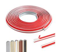300cm Flexible Coving for Ceilings Self Adhesive,PVC Tile Trim Waterproof，3D Skirting Board Trim for Wall，Windows Door Mirror Frame and Border Edge(12 x 9mm / Silver)