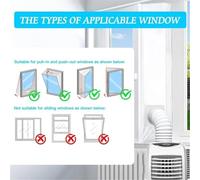 300CM Portable Window Seal Kit for Air Conditioning Units, Robust Design for Optimal Performance