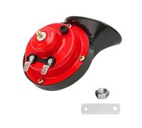 300DB Super Loud Car Horn, 12V Waterproof Car Air Electric Snail Horn, Auto High Low Tone Horn Replacement, Universal Accessories for Car, Motorcycle, Truck, Bike, Boat (Red TZ-101)