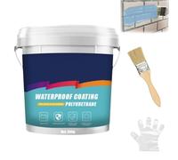 300g Firelye Polyurethane Waterproof Coating, Polyurethane Coating Sealing Glue, Super Strong Invisible Waterproof Anti-Leakage Repair Agent for Roof Wall (Blue*1)