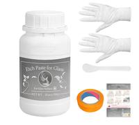 300g Glass Etch Kit - Etching Paste Creates Beautiful Designs on Glass Surfaces - Suitable for Windows, Cups & More
