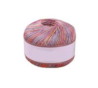 300g Mercerized Cotton Lace Yarn - 100% Pure Cotton, Section Dyed, Colorful Crochet Thread for Hand-Knitting Summer Shawls and Knitwear(29color)