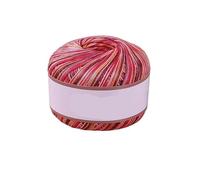 300g Mercerized Cotton Lace Yarn - 100% Pure Cotton, Section Dyed, Colorful Crochet Thread for Hand-Knitting Summer Shawls and Knitwear(26color)