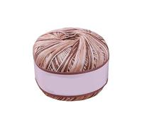 300g Mercerized Cotton Lace Yarn - 100% Pure Cotton, Section Dyed, Colorful Crochet Thread for Hand-Knitting Summer Shawls and Knitwear(Color18)