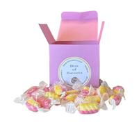 300g Rose Pink Box of Rhubarb & Custard Twists