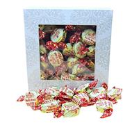 300g Square Window Ivory White Pattern Box of Walkers Nutty Brazil Toffee