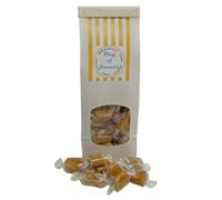 300g Tin Tied White Bag of Bristows Salted Caramel Fudge