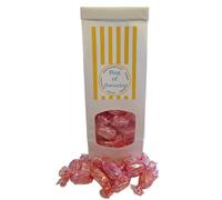 300g Tin Tied White Bag of Stockleys Sugar Free Strawberry Sherbets Sweets