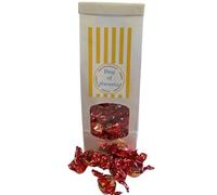 300g Tin Tied White Bag of Walkers Dark Chocolate Toffee