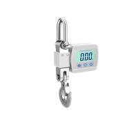 300Kg/500Kg Digital Hanging Scale Portable Crane Heavy Duty LCD Backlight Industrial Hook Scales Heavy Load(300kg Siver)