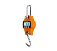 300kg 660lb/500kg 1102lb Portable Electronic Crane Scale, Stainless Steel Hook LCD Digital Industrial Hanging Scale with Kg/Lb/N Units, Multi-Function Heavy Duty(Orange,500kg)