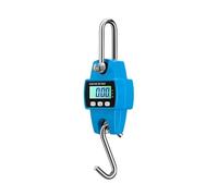 300kg 660lb/500kg 1102lb Portable Electronic Crane Scale, Stainless Steel Hook LCD Digital Industrial Hanging Scale with Kg/Lb/N Units, Multi-Function Heavy Duty(Blue,500kg)