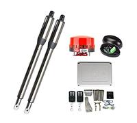 300KG Automatic Swing Gate Opener Drive with Remote Control Electric Lock Warning Light Swing Door Operator Motor Access Control(C)