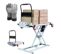 300kg Electric Hydraulic Scissor Lift4Wheel Low Profile Forklift for Warehouse & Constructionty Compact Design for Enhanced Efficiency and Mobility