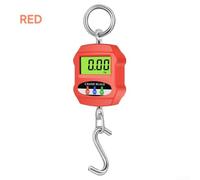 300kg Electronic Hanging Scale With Portable Handheld Design Aluminum Alloy Shell And Stainless Steel Hook For Precise Weight Checks In KG, Lb, And N Units(Red)