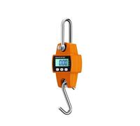 300Kg High Precision, Portable Electronic Stainless Steel Hook Hanging Scale, Lcd Digital Industrial Scales Kg/Lb/N For Garage Farm,Orange-300kg