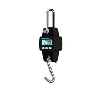 300Kg High Precision, Portable Electronic Stainless Steel Hook Hanging Scale, Lcd Digital Industrial Scales Kg/Lb/N For Garage Farm,Black-300kg